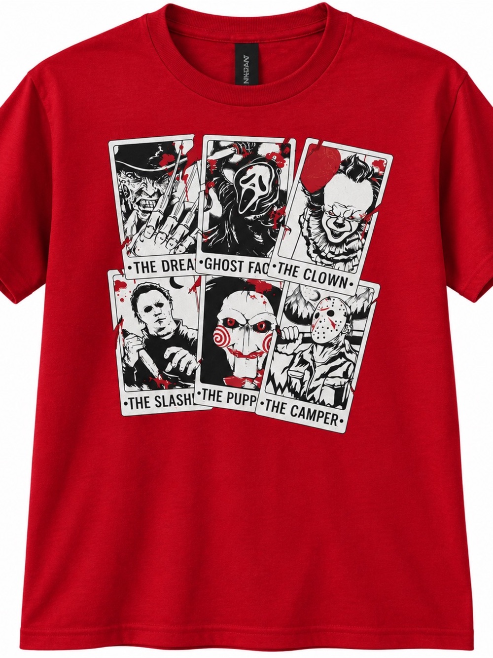 Youth Medium NWOT Horror Characters Graphic Tee